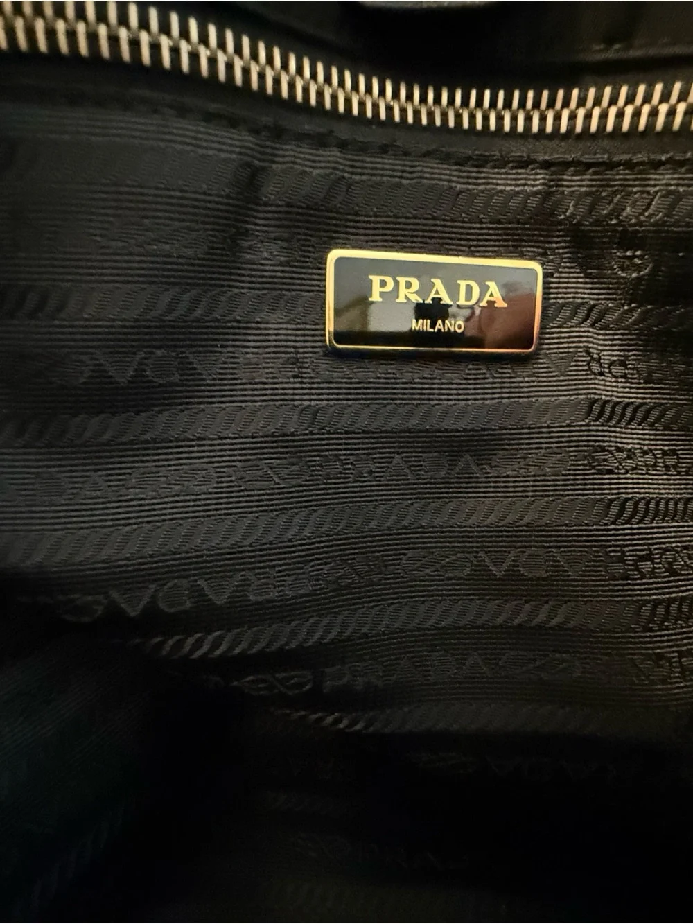 Prada black nylon